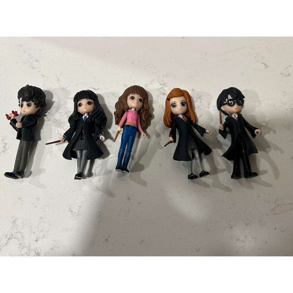 Harry Potter Magical Minis Figure Set‎ Harry Ginny Hermione Cho Blaise 5pc Lot